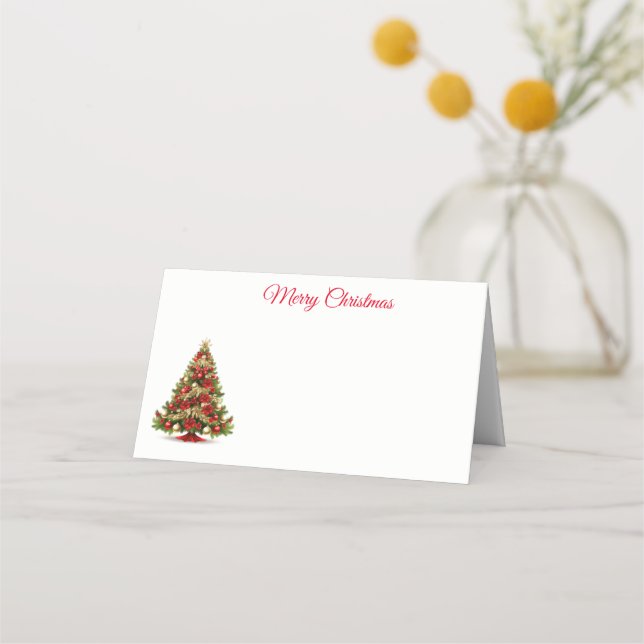 De Placement Nom Carte Place-Christmas Tree Carte Place (Devant)