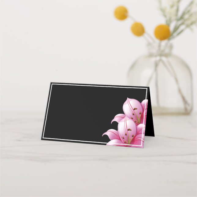 De Placement Nom Placer les lentilles rose carte (Devant)