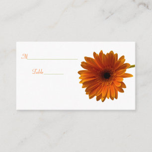 De Placement Orange Gerbera Daisy Occasion spéciale Carte Place