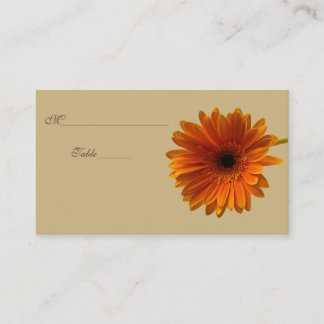 De Placement Orange Gerbera Daisy Occasion spéciale Carte Place