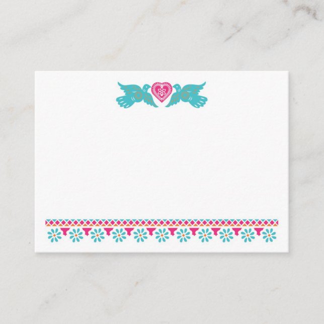 De Placement Papado Picado Lovebirds Carte Place (Devant)