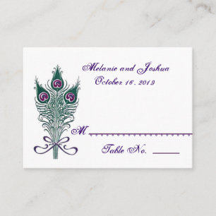 De Placement Pierres Peacock Table Place Carte Mariage