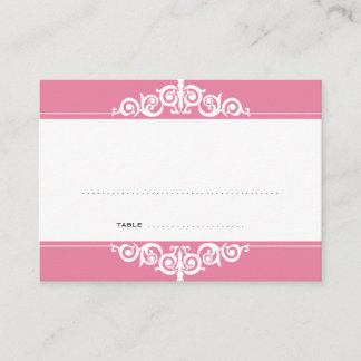 De Placement Pink romance Victorian mariage carte d'escorte