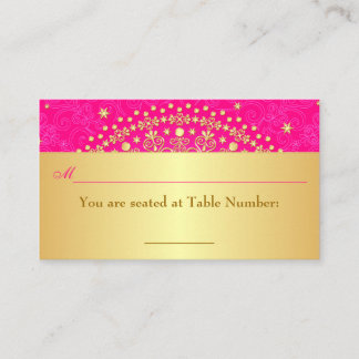De Placement Pink, Roulettes d'or, Stars Mariage Carte Place