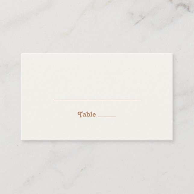 De Placement Plage Retro | Carte Mariage Gold Flat (Devant)