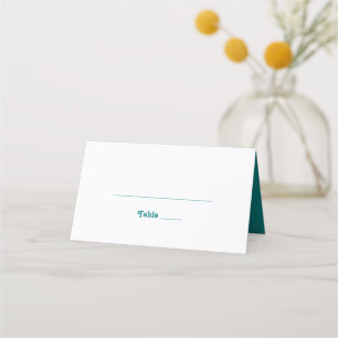 De Placement Rétro moderne Carte Place pliée Turquoise