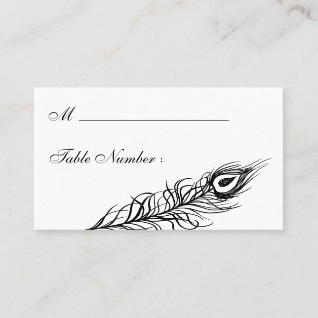 De Placement Secouer votre carte Place Feathers (blanc) (Devant)