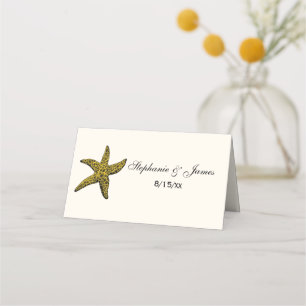 De Placement Starfish Beach Thème Carte d'Escort Carte Place Iv