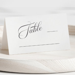 De Placement Typographie classique romantique Mariage Carte Pla