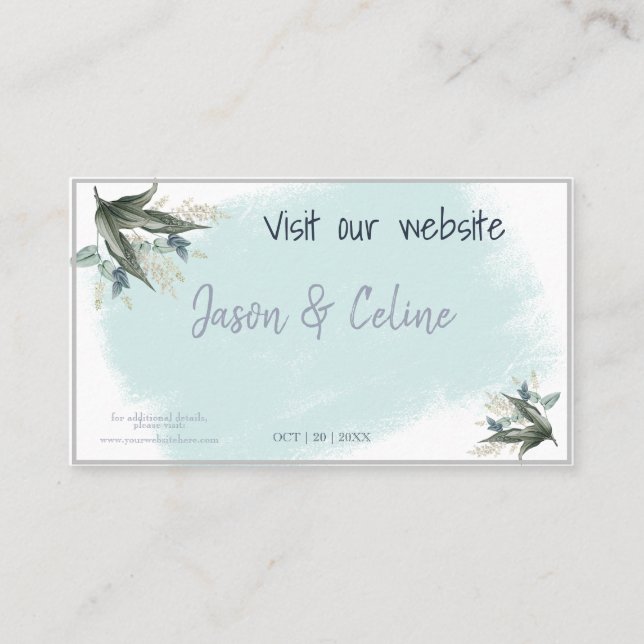 De Placement Visitez notre carte Mariage (Devant)