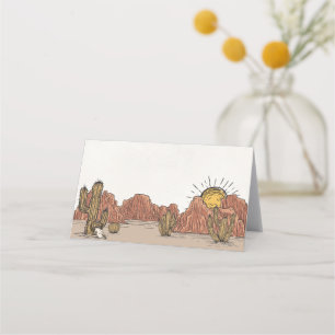 De Placement Wild West Rodeo place carte anniversaire ou baby s