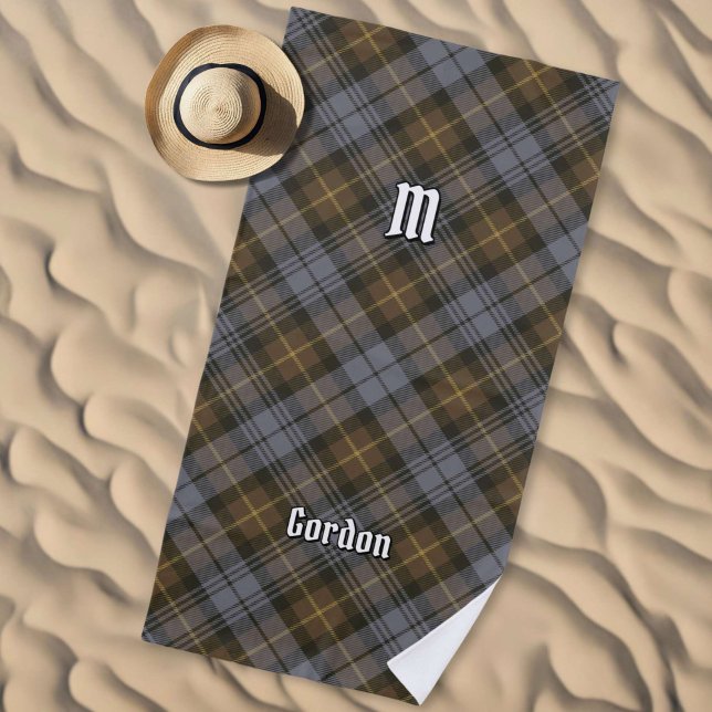De Plage Clan Gordon Patiné Tartan Beach Serviette (Créateur téléchargé)
