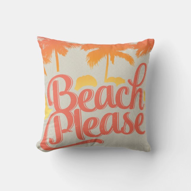 De plage coussin drôle de citation svp (Recto)