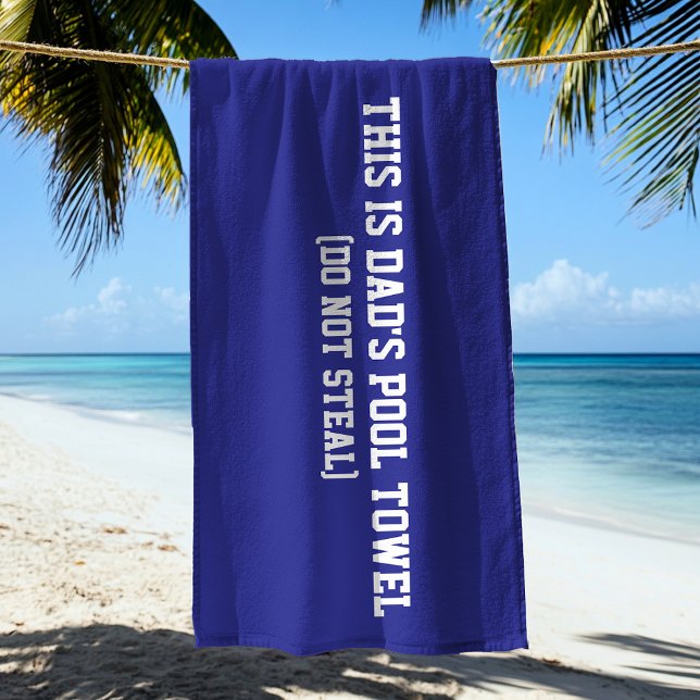 De Plage Drôle papa's Pool Serviette Ne pas voler (Créateur téléchargé)