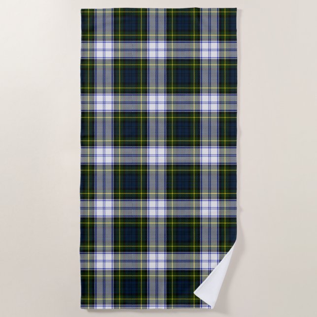 De Plage Gordon Robe Tartan Beach Serviette (Devant)