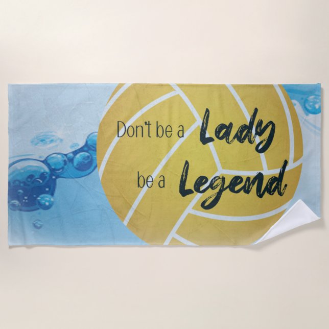 De Plage Lady Legend Water Polo Serviette (Devant)