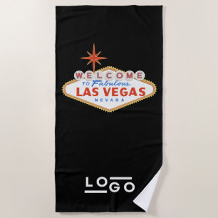 De Plage Las Vegas Logo Corporate Trade Show Pool Serviette
