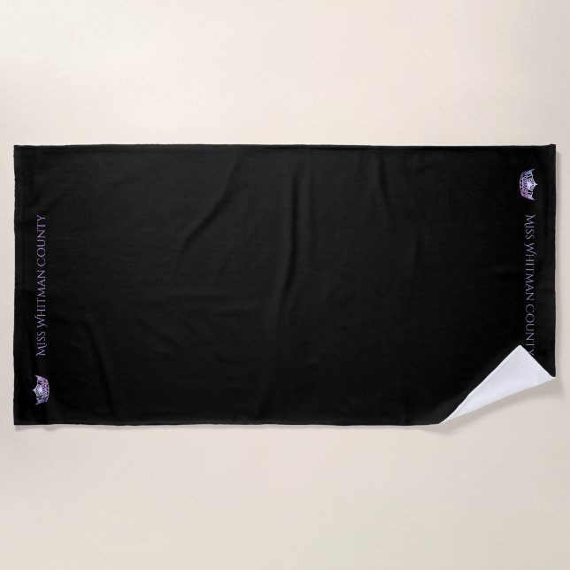 De Plage Miss America Custom Lilac Crown Beach Serviette (Devant)