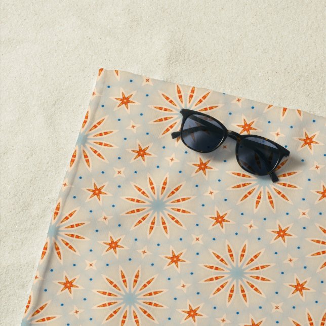 De Plage Motif inspiré par les feux d'artifice - Serviette  (En situation)