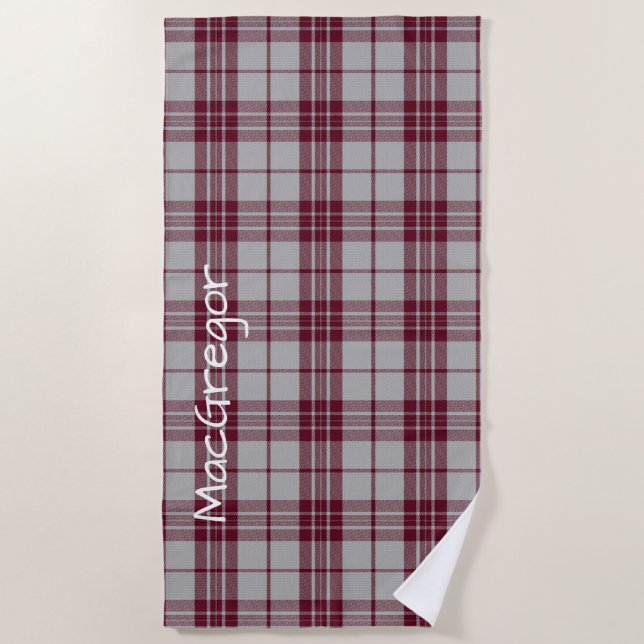 De Plage Robe MacGregor Tartan Plaid Beach Serviette (Devant)