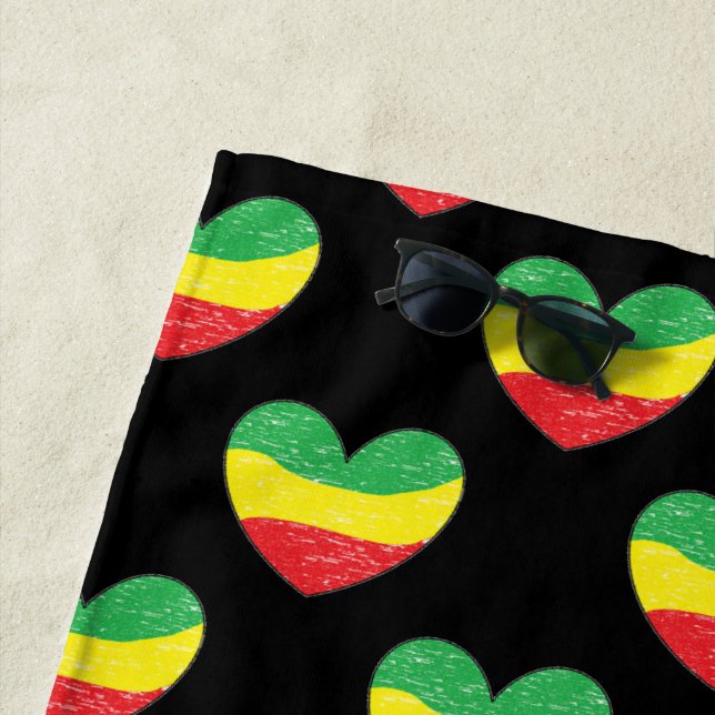 De Plage Roots Reggae Serviette Rebel (En situation)