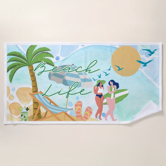 De Plage Serviette Beach Life (Devant)