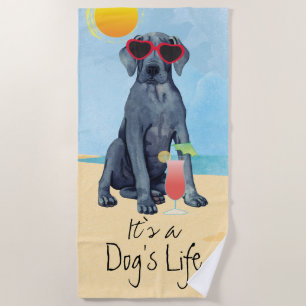 De Plage Serviette d'été Great Dane Beach