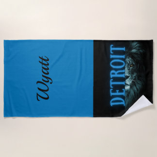 De Plage Serviette Detroit Beach cadeau personnalisé