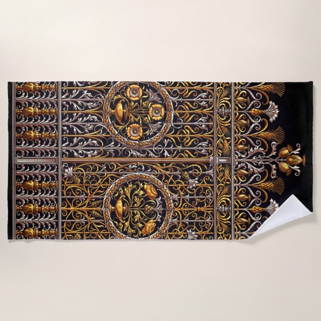 De Plage Serviette Golden Doorway Beach (Devant)