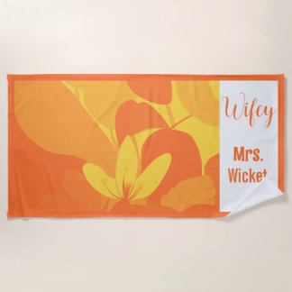 De Plage Serviette Hawaiian Beach personnalisée