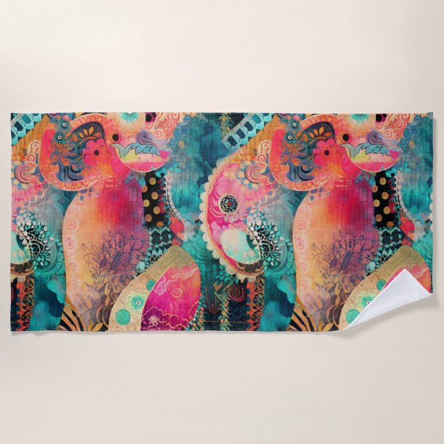 De Plage Serviette Hippie Boho Beach (Devant)