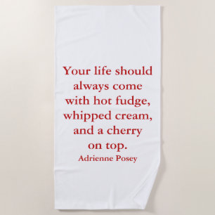 De Plage Serviette Hot Fudge Beach