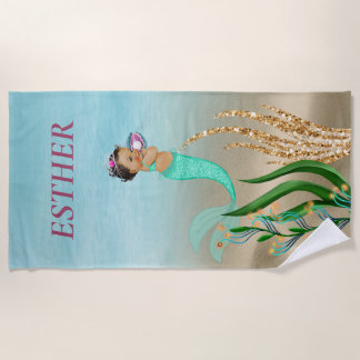 De Plage Serviette Mermaid Monogram Beach