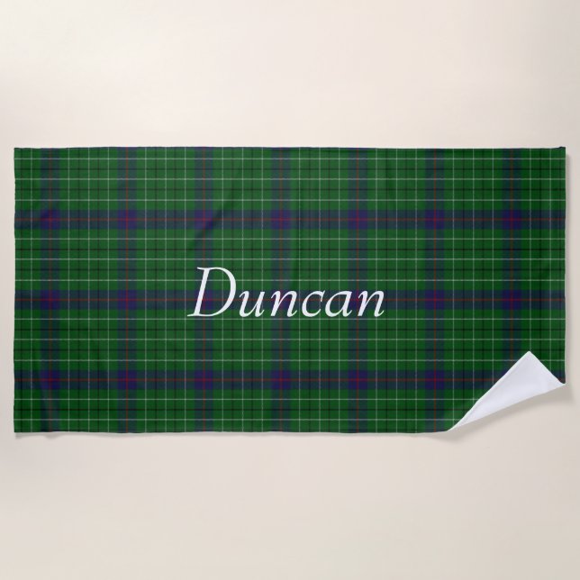 De Plage Serviette Plaid Plaid Duncan Tartan (Devant)