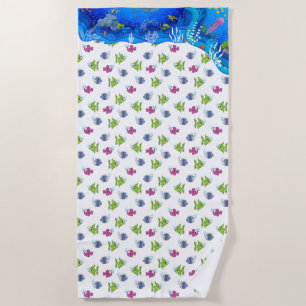 De Plage Serviette Tropical Fish Beach