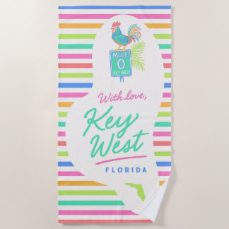 De Plage Serviette With Love Key West