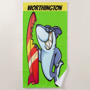 De Plage SURFER Shark Beach Serviette