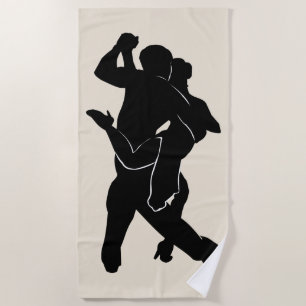 De Plage Tango Dancer Couple Beach Serviette Couleur person