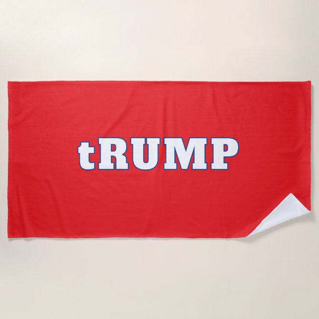 De Plage tRUMP Serviette assise Édition électorale (Devant)