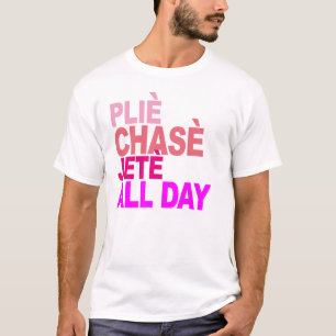 de plie de chasse de jete T-shirt B de ballet