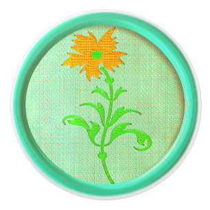 De Porte En Céramique Bouton à coudre vintage vert