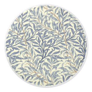 De Porte En Céramique Bouton bleu saule (par William Morris) Bouton céra