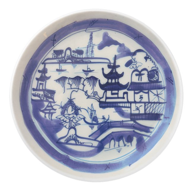 De Porte En Céramique Bouton Canton Bleu (Devant)