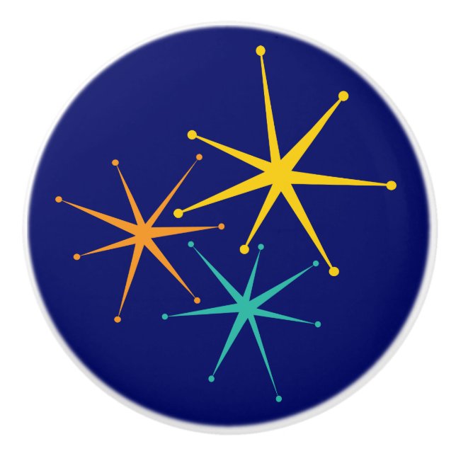 De Porte En Céramique Cinquante nifty - triple étoile bouton d'éclatemen (Devant)