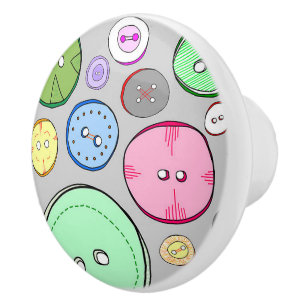 De Porte En Céramique Illustration numérique colorée par un bouton