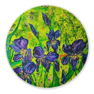 De Porte En Céramique Iris bouton tirer