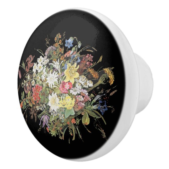 De Porte En Céramique Le fleur sauvage alpin fleurit le bouton (Droite)