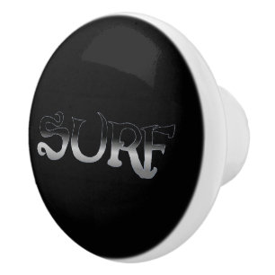 De Porte En Céramique Surf noir fade ceramique bouton