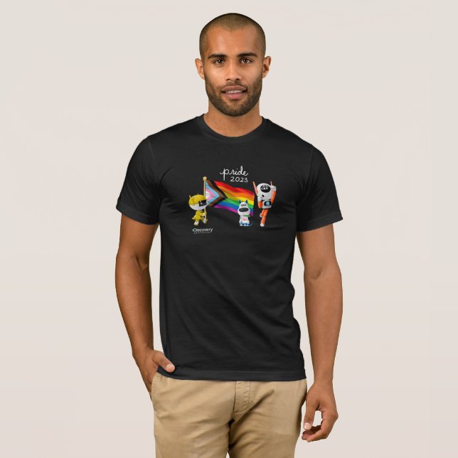 DE Pride 2023 - T-shirt noir (Devant entier)