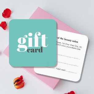 De Réduction Carte cadeau Bleu Blanc simple et élégant